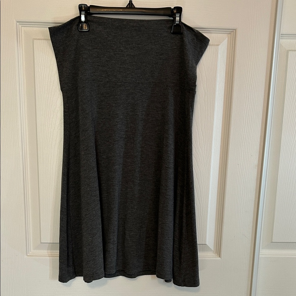 OLD NAVY Charcoal Gray Jersey A-Line Skirt Women's Medium